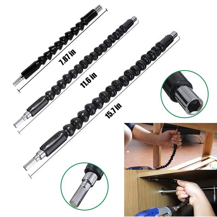 Flexi Shaft Drill Extension Car Repair & Specialty Tools Length : 295mm|400mm Flexi Shaft Drill Extension Car Repair & Specialty Tools Length : 295mm|400mm